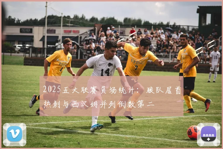 2025五大联赛负场统计：狼队居首热刺与西汉姆并列倒数第二